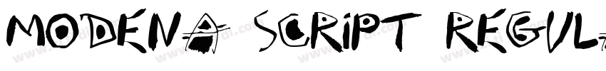 Modena Script Regula字体转换